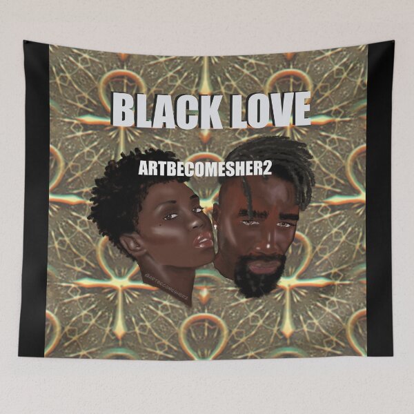 Item preview, Black Love - Ankh Ankara  designed and sold by ArtBecomesHer2.