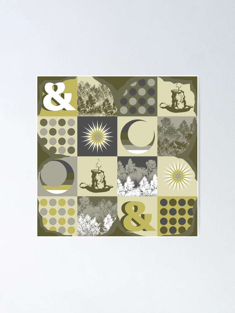 Thumbnail 1 of 3, Poster, Random Monochrome Patterns - Yellow designed and sold by Comatoad.