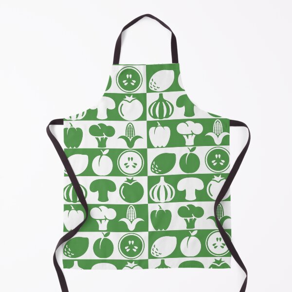 Item preview,  Vegetables in green andwhite graphic pattern designed and sold by marina63.