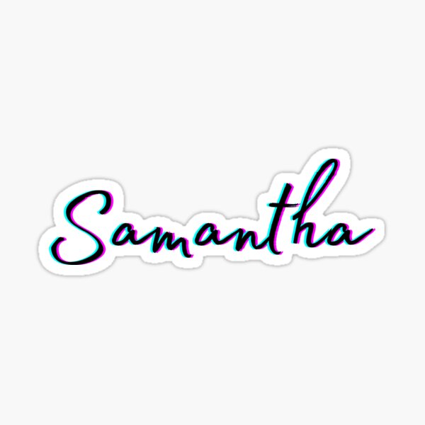 photo Neon Lights Samantha Name Wallpaper redbubble