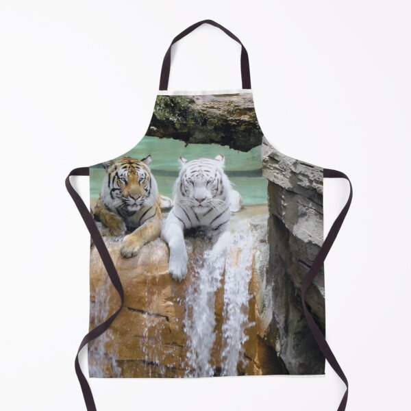 Item preview, Orange & White Tigers at Busch Gardens, Tampa, Florida designed and sold by Monika's Shop.
