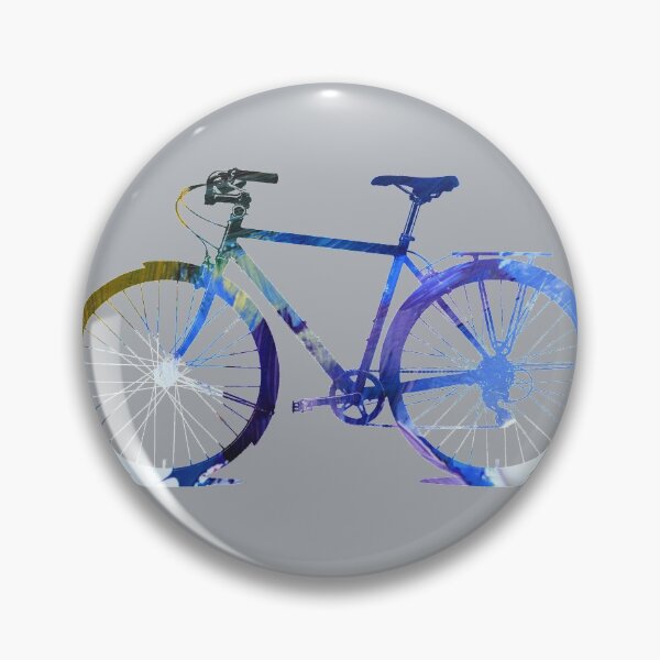 Item preview, Bicycle Silhouette Blue Graphic Design designed and sold by NancyMerkle.