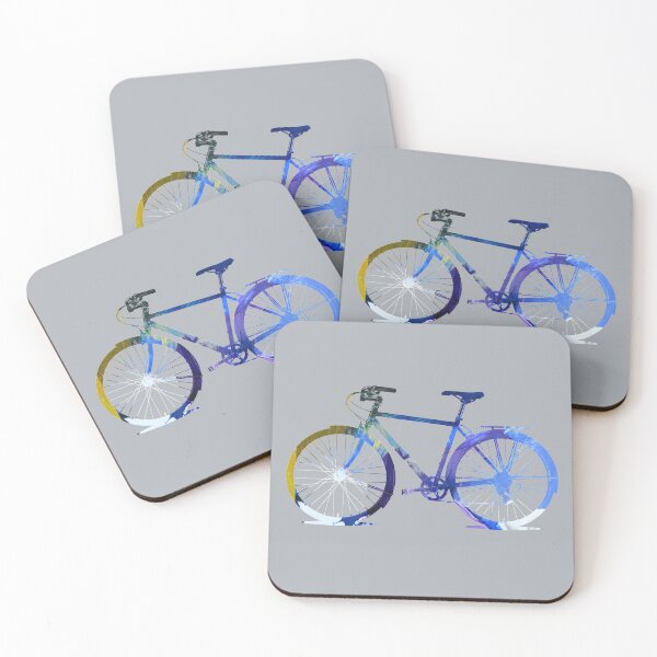 Item preview, Bicycle Silhouette Blue Graphic Design designed and sold by NancyMerkle.