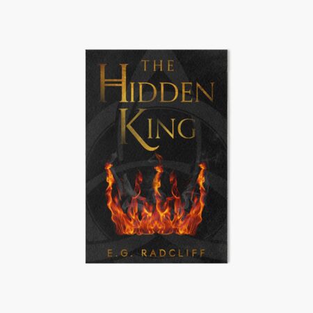 The Hidden King Book Cover Art Board Print