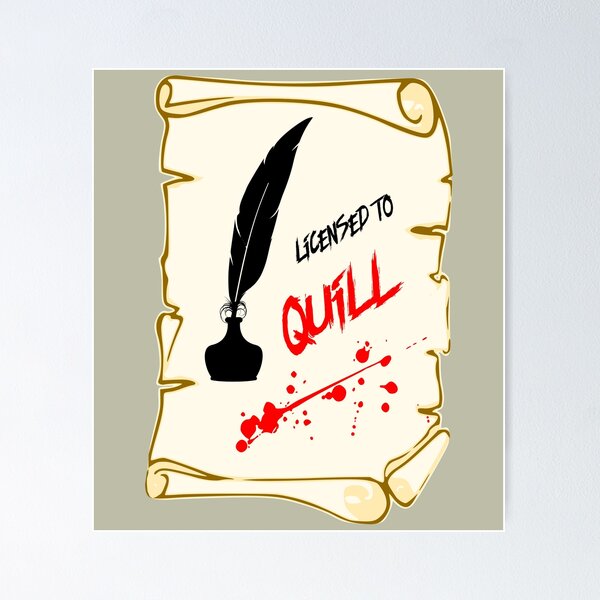 Item preview, Licensed to QILL - funny author writer pun designed and sold by plzLOOK.