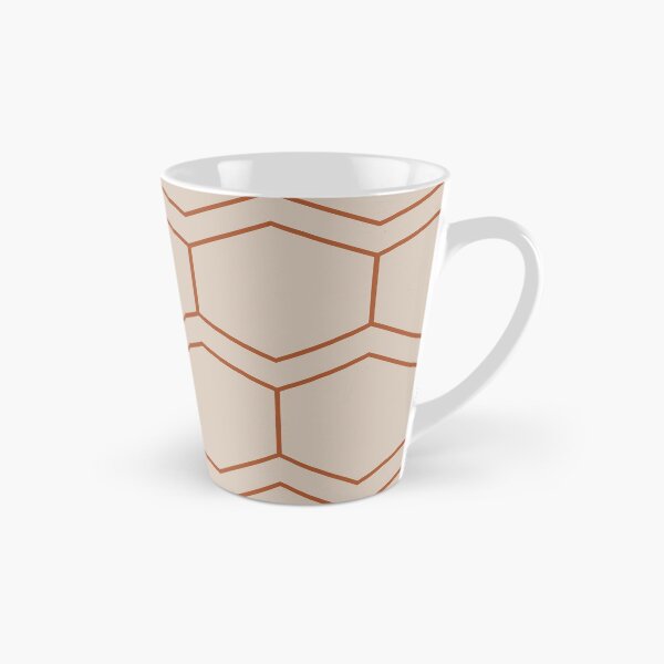 Item preview, Open Honeycomb - Minimalist Geometric Pattern in New Clay Rust Terracotta and Putty designed and sold by kierkegaard.