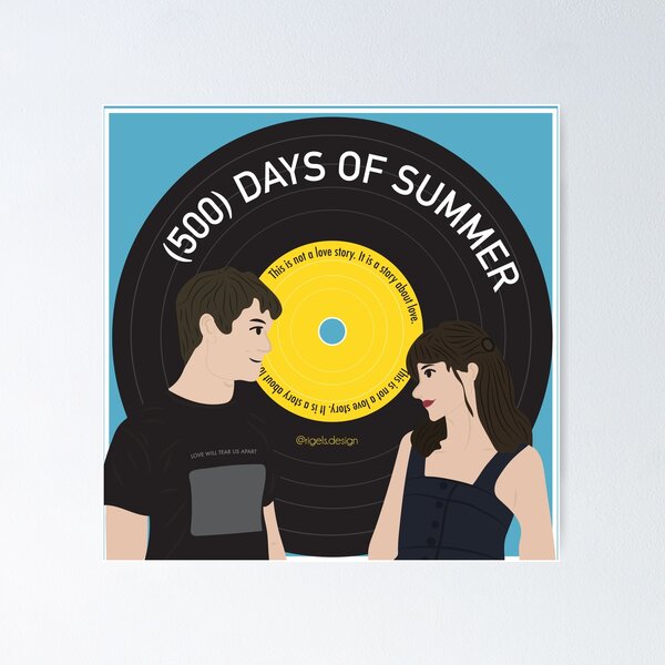 Item preview, Tom & Summer - (500) Days of Summer - This is not a love story - Vinyl Record designed and sold by Rigel Bergonio.