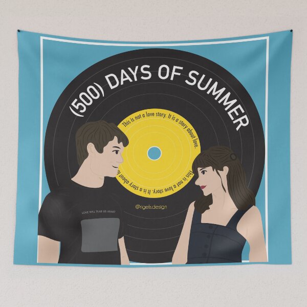 Item preview, Tom & Summer - (500) Days of Summer - This is not a love story - Vinyl Record designed and sold by Rigel Bergonio.