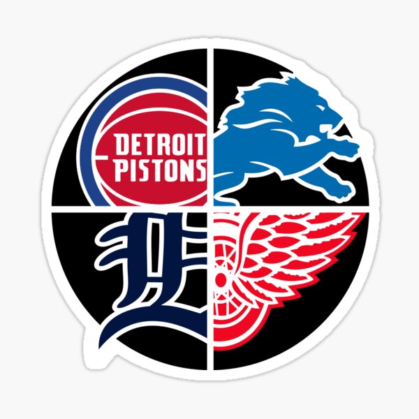 Detroit Sports Stickers Redbubble