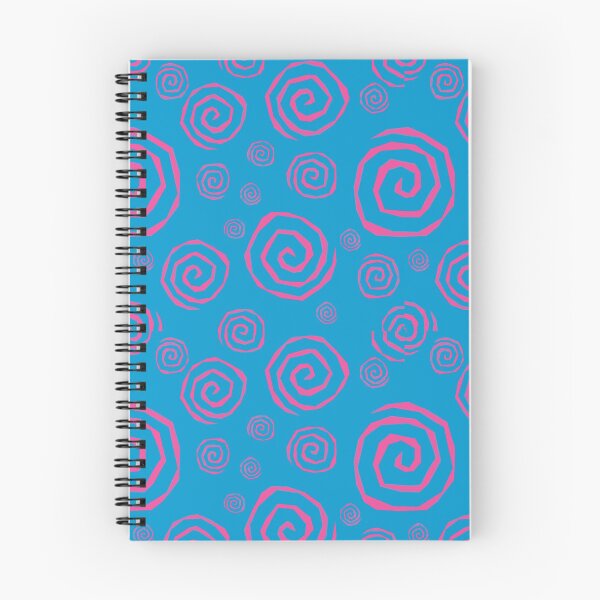 Item preview, Squiggly Spiral Pattern - Blue & Pink - Ragged Swirl designed and sold by Reeks808.