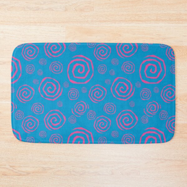 Item preview, Squiggly Spiral Pattern - Blue & Pink - Ragged Swirl designed and sold by Reeks808.