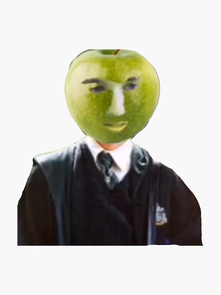 "draco apple malfoy " Sticker by ingridtorrico Redbubble