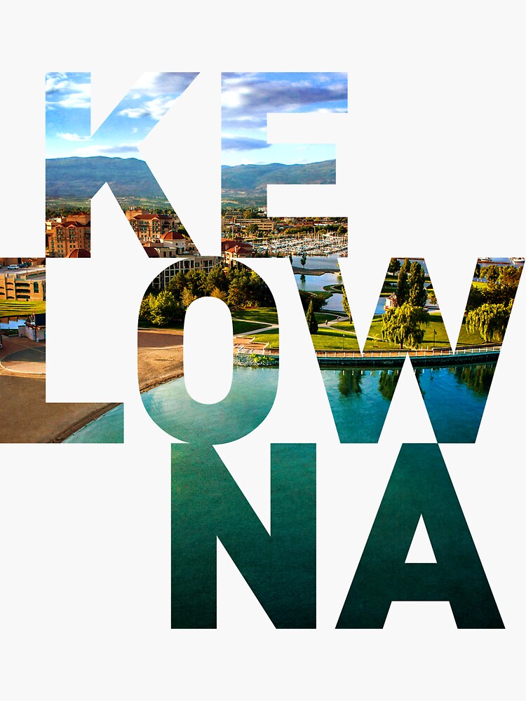 "Kelowna" Sticker for Sale by ExploreWorld Redbubble