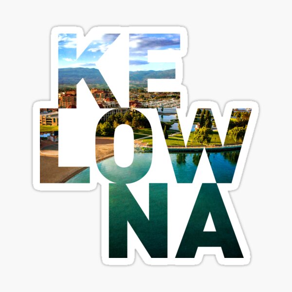 "Kelowna" Sticker for Sale by ExploreWorld Redbubble