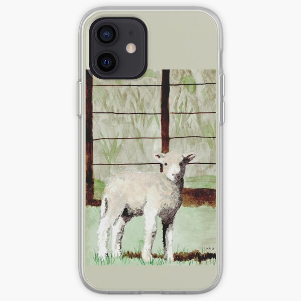 Lamb Illustration iPhone Soft Case