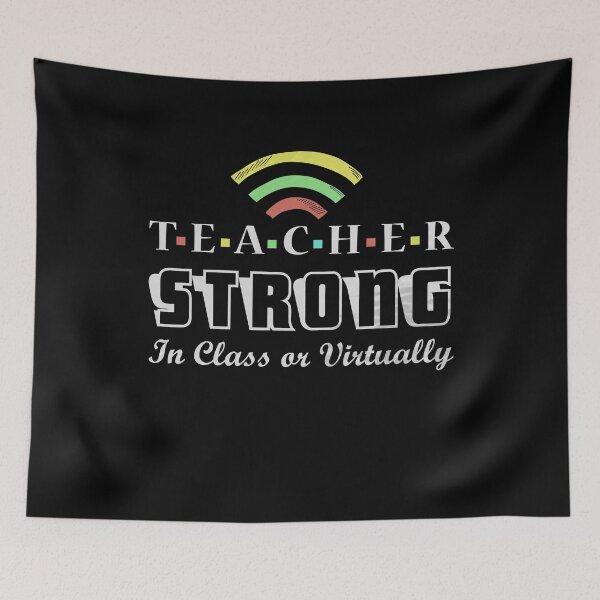 Item preview, Teacher Strong in Class or Virtually Teaching Gift  designed and sold by Farid94.