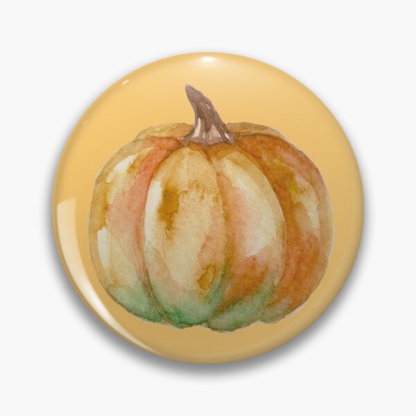 Item preview, Orange Halloween Fall Autumn Watercolour Pumpkin Art designed and sold by SimpliChic.