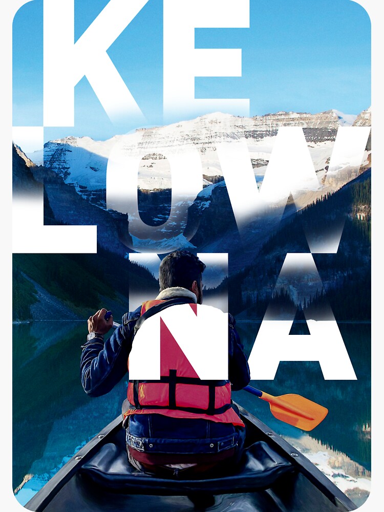 "Kelowna" Sticker by ExploreWorld Redbubble