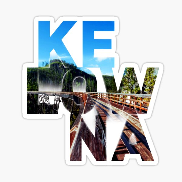 "Kelowna" Sticker for Sale by ExploreWorld Redbubble