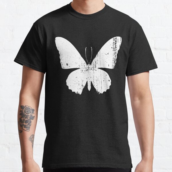 Distressed Butterfly White Classic T-Shirt