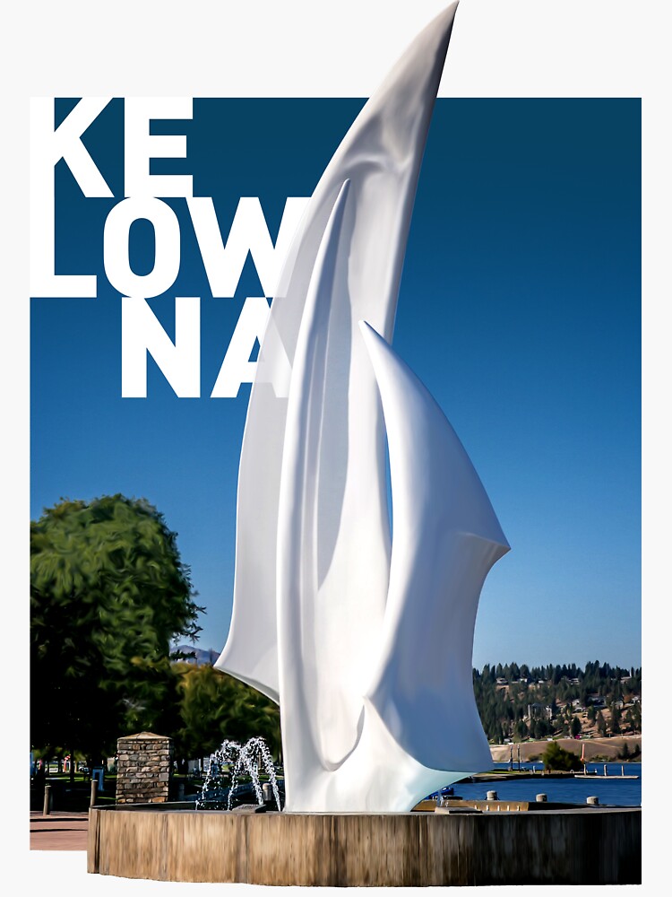"Kelowna" Sticker by ExploreWorld Redbubble