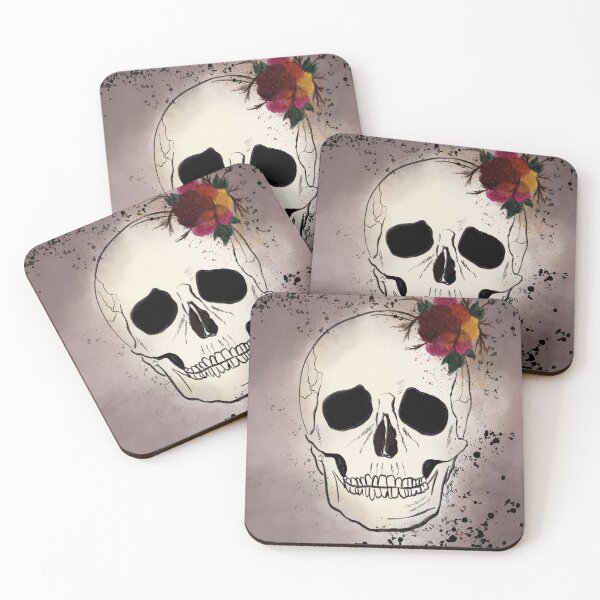 Item preview, Smiling skull designed and sold by Brewtifully.