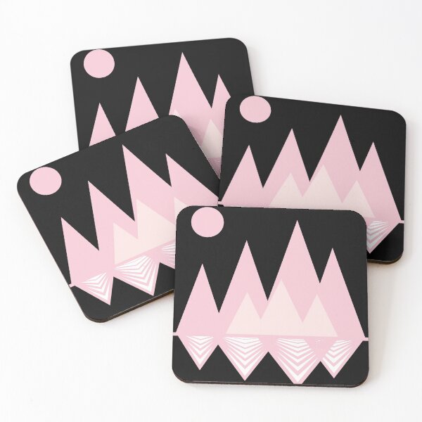 Item preview, Baby Pink in Black, Abstract Mountain designed and sold by Moyanana.