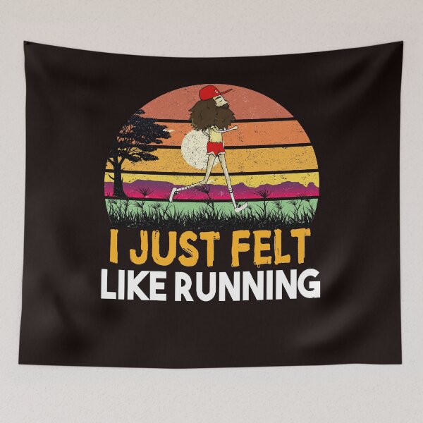 Item preview, Jogging: I just felt like running Graphic Essentia designed and sold by mohmmed22.