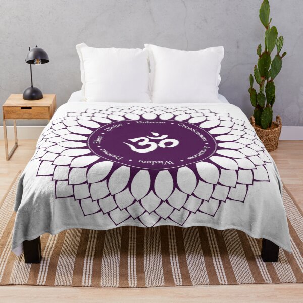 Item preview, Crown Chakra Mandala - 48 OL WBG designed and sold by chakraplaza.