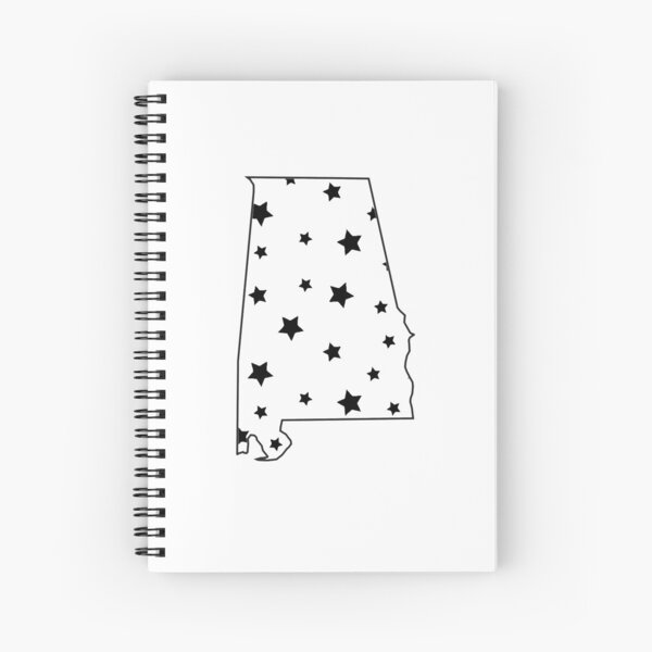 Item preview, Alabama Outline with Stars - White designed and sold by NotKat2345.