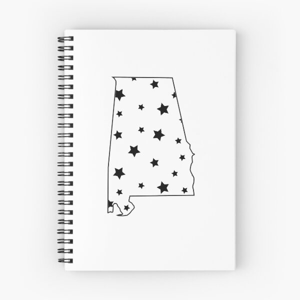 Item preview, Alabama Outline with Stars - White designed and sold by NotKat2345.