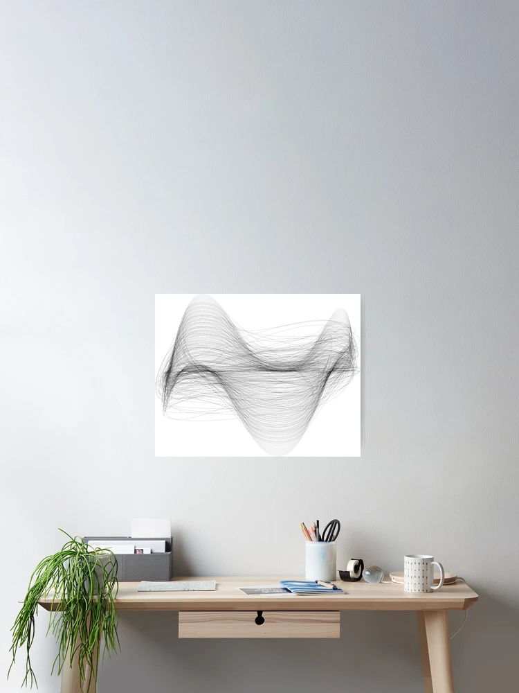 Thumbnail 2 of 3, Poster, Sinewave Abstract designed and sold by ParamPatterns.