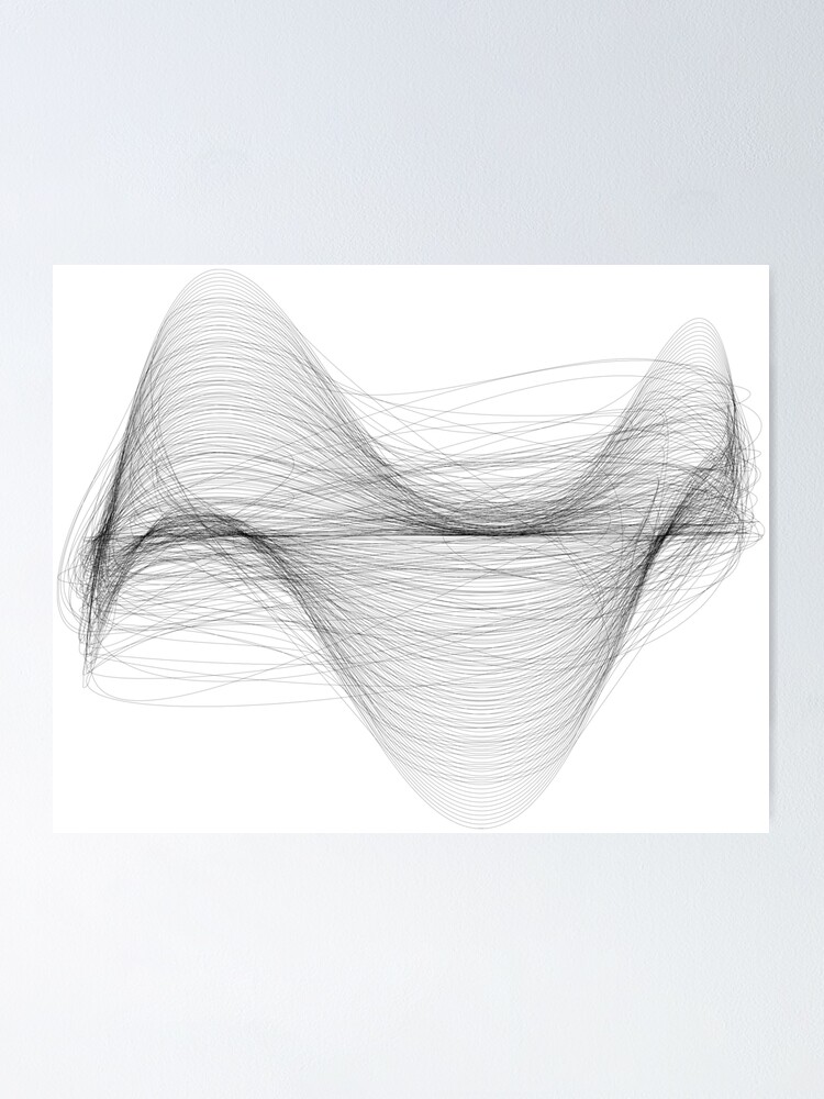 Thumbnail 1 of 3, Poster, Sinewave Abstract designed and sold by ParamPatterns.