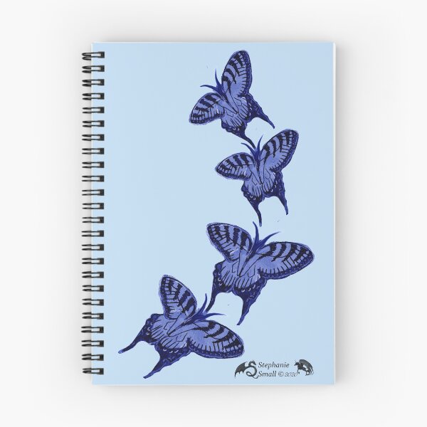 Item preview, butterflies blue butterfly bug insect cute designed and sold by Stephanie Small.