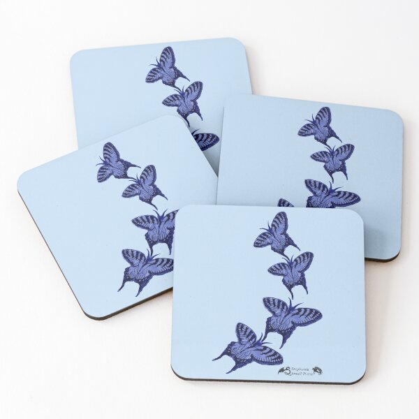 Item preview, butterflies blue butterfly bug insect cute designed and sold by Stephanie Small.