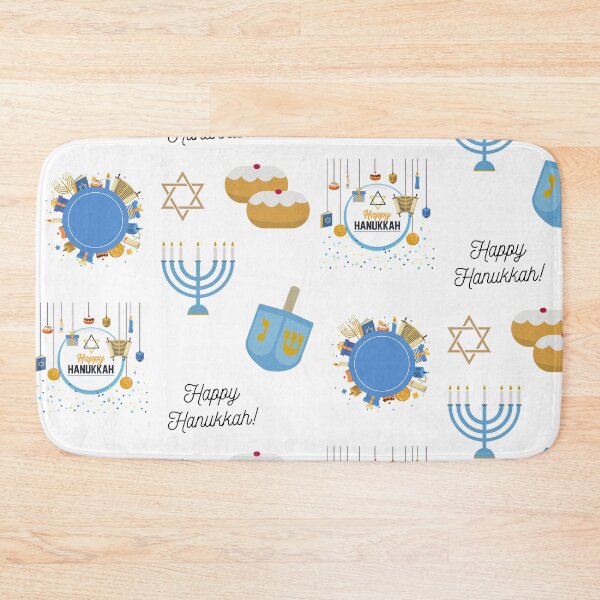 Artikelvorschau, Happy Chanukka Pack mit Dreidel, Menora, jüdischem Stern und Spenden entworfen und verkauft von milkasweet.