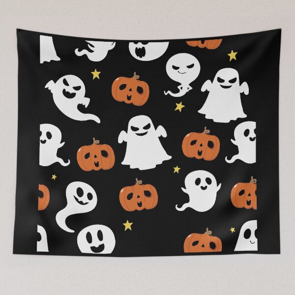 Item preview, Ghosts And Pumpkins Halloween pattern designed and sold by mouad naouiri.