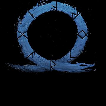 Ragnarok Blue Omega Rune Viking War God Kids T Shirt