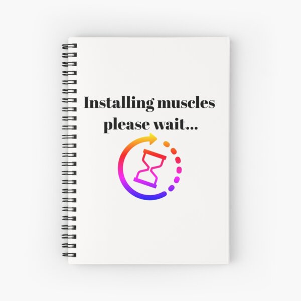 Item preview, Installing Muscles please wait...t-shirt for gym man very funny designed and sold by Shopping-Home.