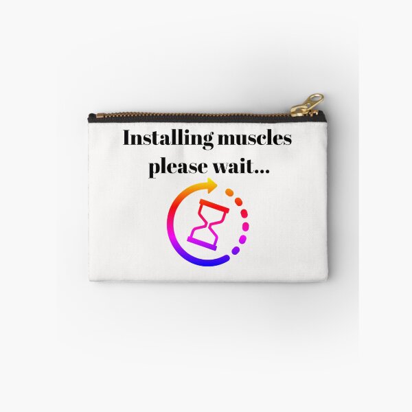 Item preview, Installing Muscles please wait...t-shirt for gym man very funny designed and sold by Shopping-Home.