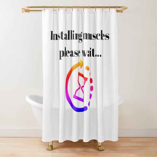 Item preview, Installing Muscles please wait...t-shirt for gym man very funny designed and sold by Shopping-Home.