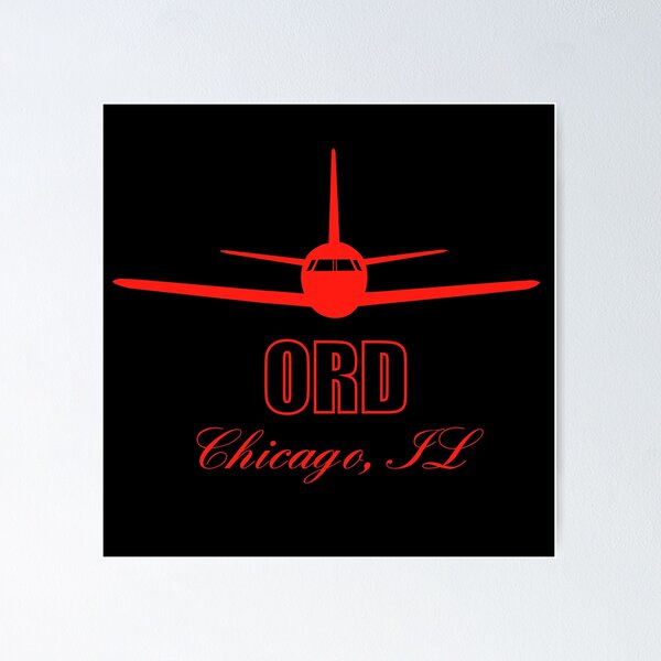 Item preview, ORD Chicago Illinois IL Airport Code  designed and sold by Lartheviking.