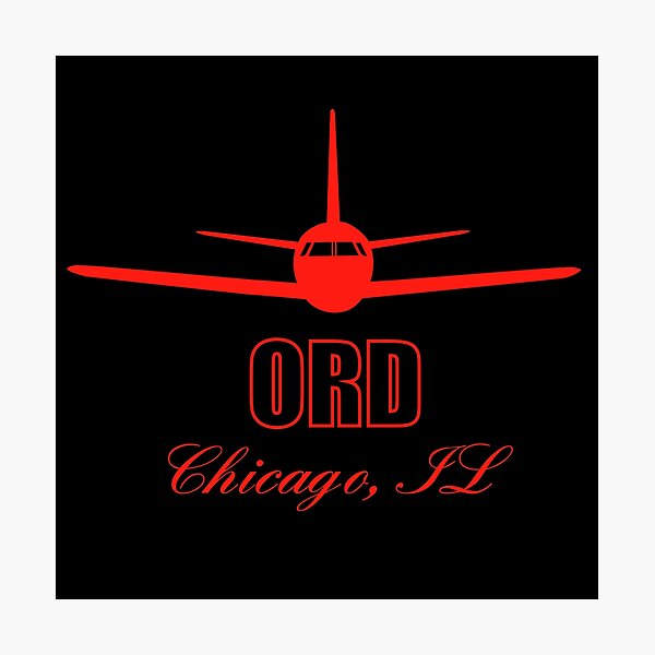 Item preview, ORD Chicago Illinois IL Airport Code  designed and sold by Lartheviking.