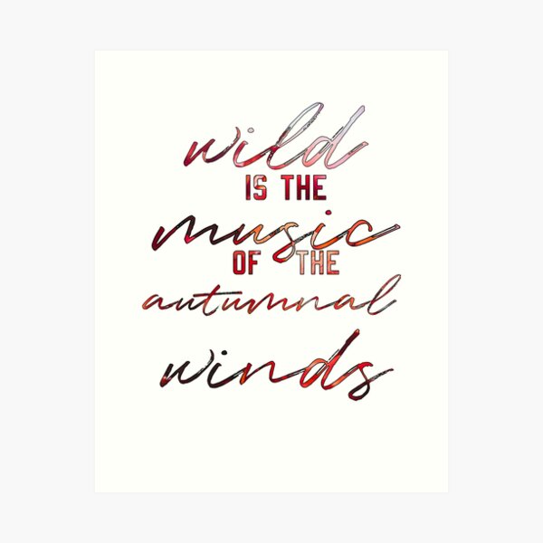 Item preview, Autumn Lovers' "Wild is the Music"  designed and sold by mulberrydragon.