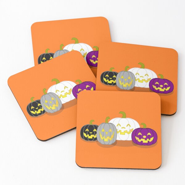 Item preview, Ace Pride Flag Jack O Lantern Halloween Pattern designed and sold by dysperdis.