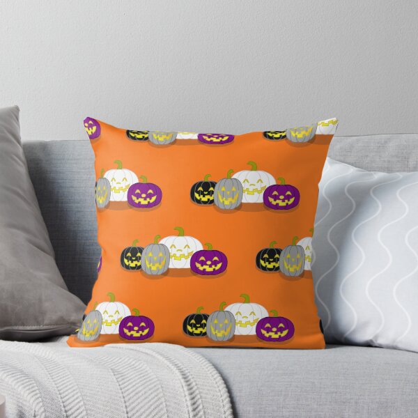 Item preview, Ace Pride Flag Jack O Lantern Halloween Pattern designed and sold by dysperdis.
