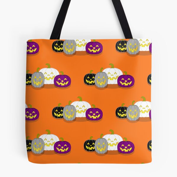Item preview, Ace Pride Flag Jack O Lantern Halloween Pattern designed and sold by dysperdis.