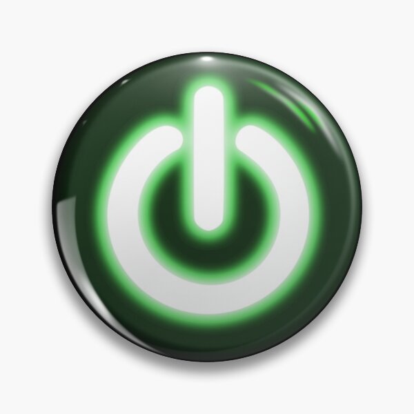 Item preview, Green Power Button designed and sold by DesertG.