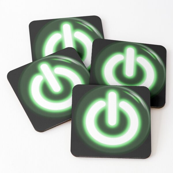 Item preview, Green Power Button designed and sold by DesertG.