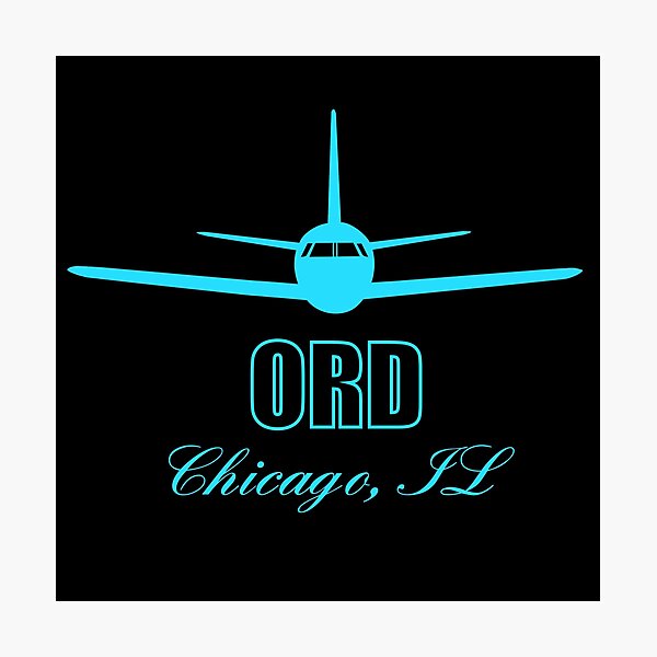Item preview, ORD Chicago Illinois IL Airport Code  designed and sold by Lartheviking.